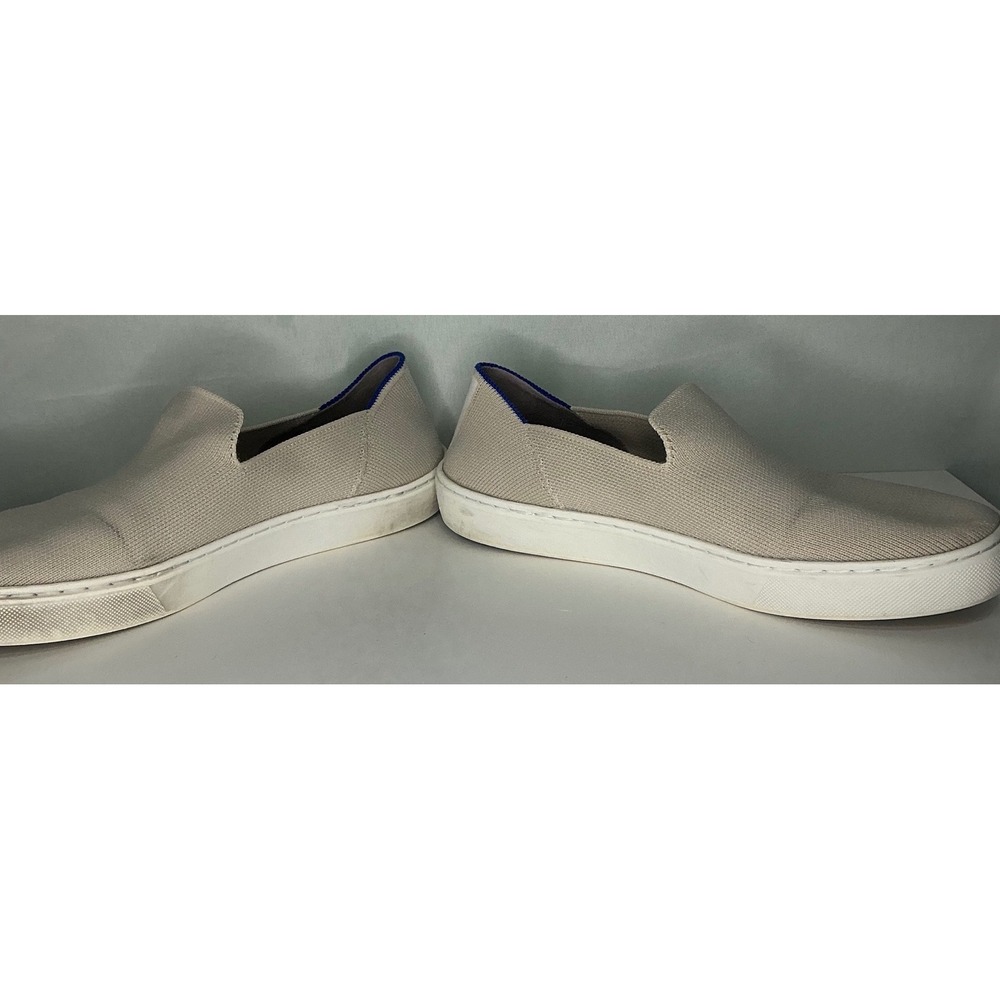 Rothy's Womens Slip On Sneakers Beige Knit 8 Washable Ethical Sustainable Casual - Picture 7 of 9